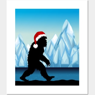 Bigfoot Santa Northpole Posters and Art